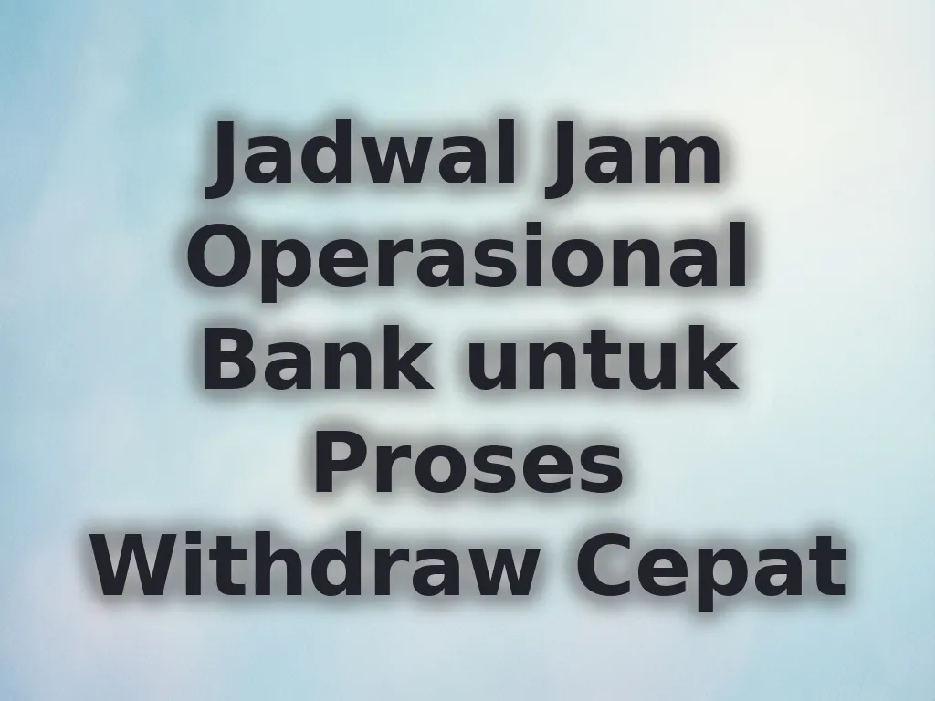 Jadwal Bank